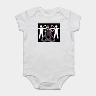 Armed boy and people with arrows Baby Bodysuit